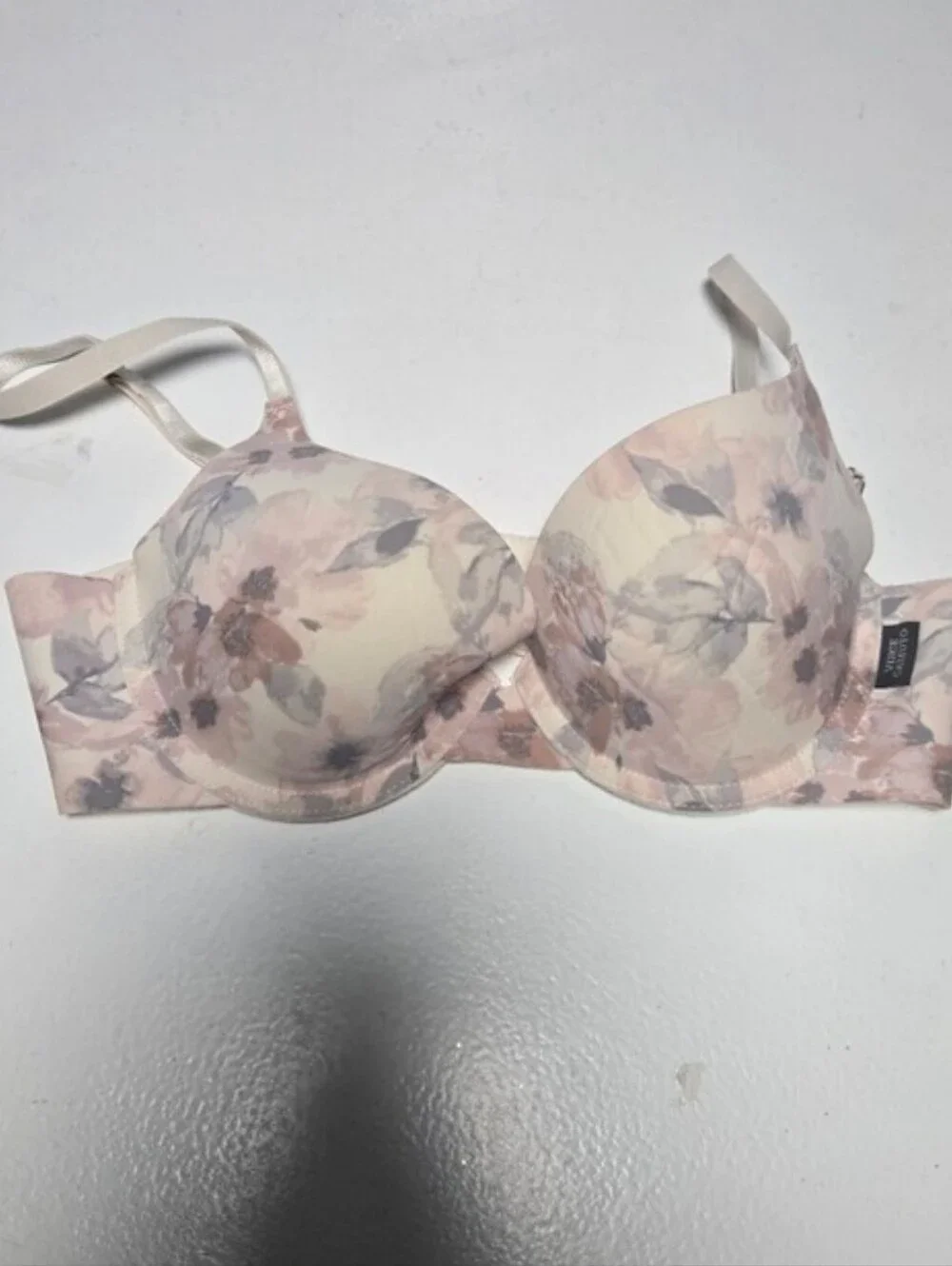 Womens Vince Camuto Cottagecore Coquette Underwired Floral Print T-shirt Bra 34B